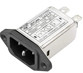 Panel-mount EMI line filter